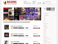 Backing Tracks (UK) - Web Site by OneTwo